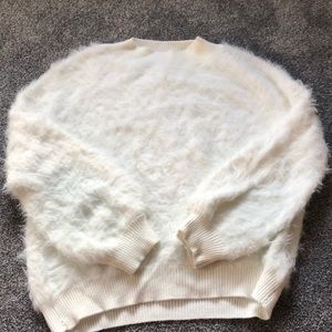 Urban Outfitters fuzzy white sweater